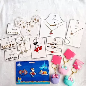 Disney Minnie Mouse Mickey Necklace earring keyring Primark - Picture 1 of 25