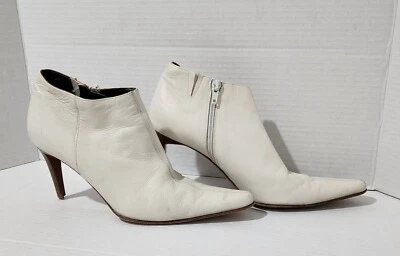 Kenneth Cole New York Mujer Zapatos Cuero Blanco Talla 8M Hecho en Italia Punta Foto 1 de 4