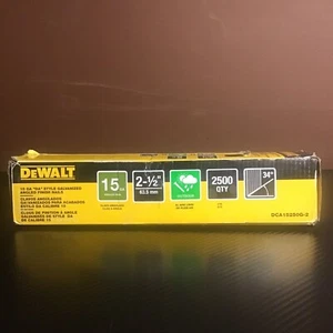 DEWALT 2-1/2 pulg. X Clavos en ángulo galvanizados en caliente calibre 15 (2500 piezas) DCA15250G2 - Imagen 1 de 11