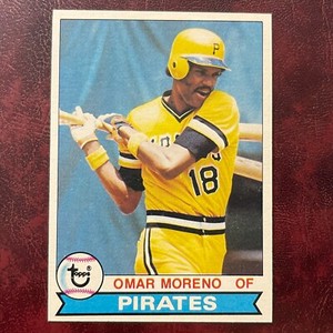 1979 Topps Set OMAR MORENO #607 PITTSBURGH PIRATES NM/MINT+ *HIGH GRADE* VENDING