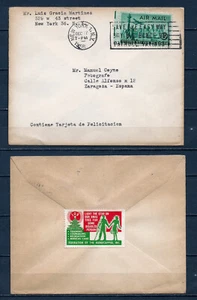 U.S.A. 1956—FEDERATION OF THE HANDICAPPED VIGNETTE—AIR MAIL SEAL—SLOGAN CANCEL - Picture 1 of 4