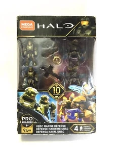 MEGA CONSTRUX HALO Pro Builders UNSC Marine Defense Mini-Figure Set GFT67 94 Pcs - Picture 1 of 3