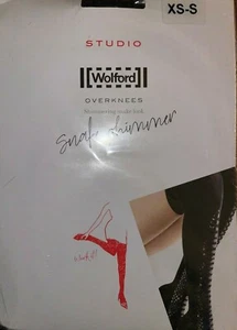 Wolford Snake Shimmer Overknees Color: Black / Black Size: XS - S 31677 - 14 - Picture 1 of 2