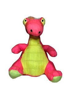 1993 Stuffins Vintage Pink Dinosaur Dragon Lumpys Gang Noise 14” Plush CLEAN - Picture 1 of 4