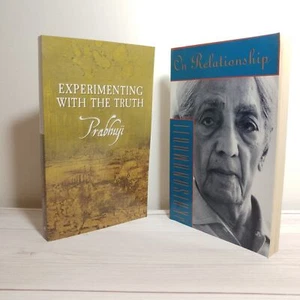 Spirituality Books Lot of 2 Prabhuji Krishnamurti Freedom Truth God Meditation - Picture 1 of 8