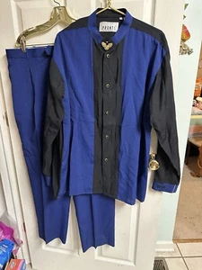 Set Of 3 Pronti Collection Phita Shirt Pantsuit XL 50 Pant 41x28 Y2K Hip Hop Hip - Picture 1 of 22