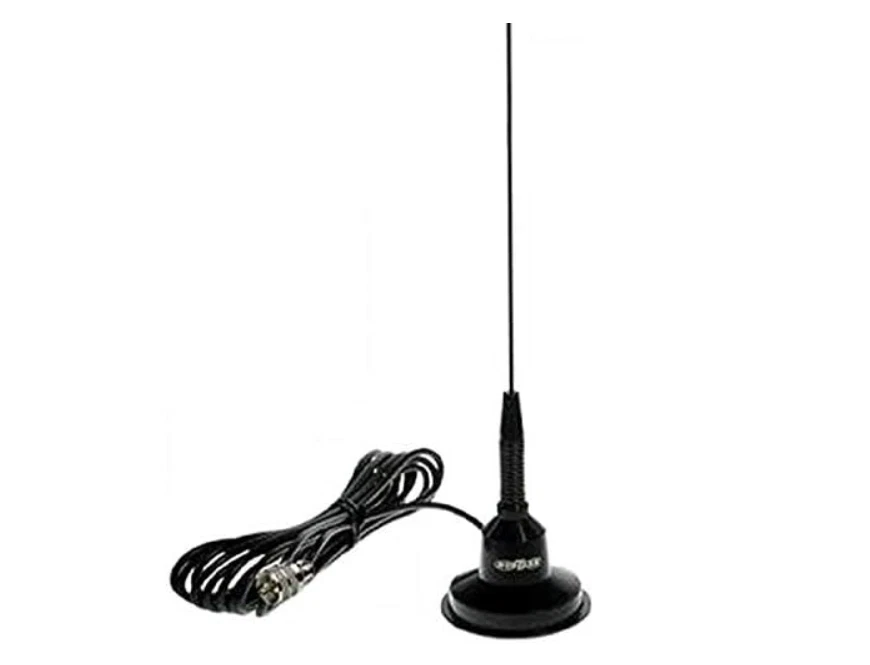 Hustler RQM Base Load Magnet Mount CB Radio Antenna 43" Tall with Whip