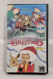 A Snow White Christmas Special VHS Tape Video Gems Princess Giants 1980s Cartoon - Foto 1 di 2