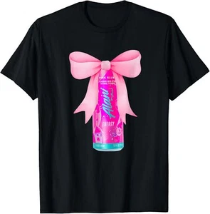 Alani Nu Pink Energy Drink Lover Bow Coquette Trendy Hoodie or T-Shirt - Picture 1 of 5