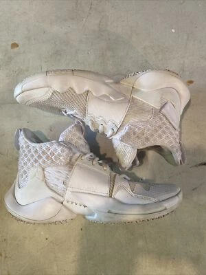 Nike Air Jordan Why Not Zer0.2 Triple Blanco Hombres Tenis Zapatos A06219-101 Talla 8.5 Foto 1 de 4