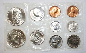 1963 P & D Coin Set 3rd Party Put Together 1c-50c Coins 6 Silver Uncirculated - Picture 1 of 3