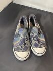 Coach Women's Blue Beale Patchwork Slip On Canvas Sneakers Size 8.5B F0007-C08