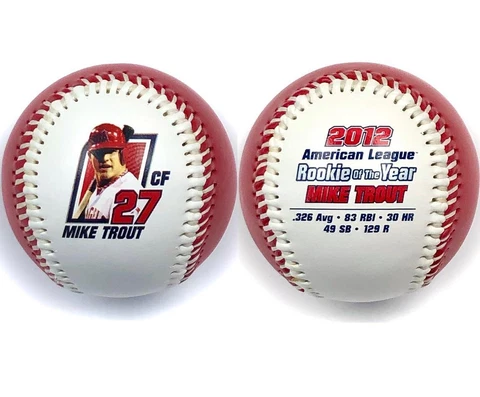 Mike Trout 2012 American League Rookie of the Year ROY Stats Baseball Fotoball Cover