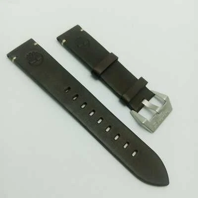 Pulseira de relógio Timberland couro genuíno marrom escuro 20 mm MJB106WSI1 - Imagem 1 de 4