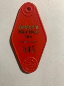 Demori's Star Dust Inn Hotel Motel Room Key FOB ONLY Prescott Wisconsin #345 - Picture 1 of 2
