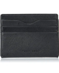 Cartera monedero de cuero negro para hombre Perry Ellis Portfolio G-03 - Imagen 1 de 5