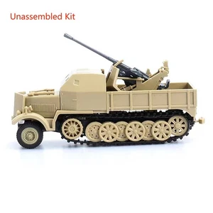 Unassembled  Half-Track Armored Vehicle Model Military Ornaments Collection S - Picture 1 of 5