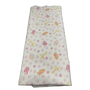 Manta de recepción Child of Mine Carter's Baby jirafa cerdo flor rosa amarillo - Imagen 1 de 11