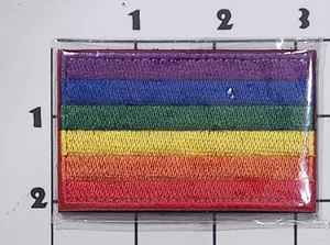Rainbow Flag Patch Morale Hook & Loop Embroidered Uniform - Picture 1 of 1