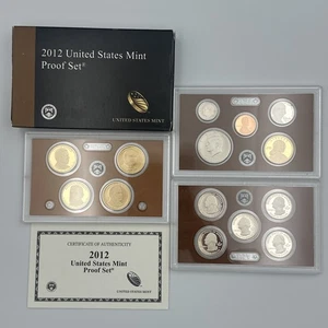 2012-S USA Mint Proof Set mit COA & Box 14 Münzen - Bild 1 von 12