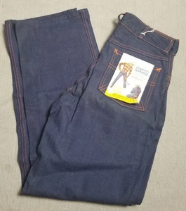 Vtg 1950s Big Smith Sanforized Denim Blue Jeans Rockabilly Gripper Zipper 29x31 - Picture 1 of 12