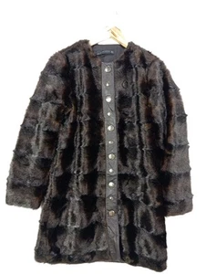 ZARA Chaqueta de piel Mujeres Chaqueta Talla EU 38 marrón estilo extravagante - Imagen 1 de 6