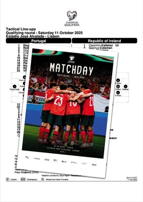 PORTUGAL v IRELAND 11 October 2025 Q WC-2026 FAN 16 pages + OFFICIAL LU - Image 1 of 2