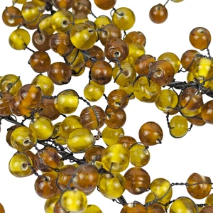 Pottery Barn Bernstein Pfefferbeere Girlande 5' Perlen Weihnachten Glasperlen biegsam - Bild 1 von 4