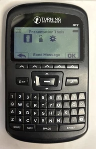 TURNING TECHNOLOGIES QT2 RESPONSE DEVICE CLICKER RCQR-02 BC#2 - Bild 1 von 2