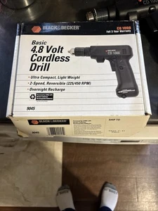 Taladro inalámbrico ultra compacto vintage Black & Decker CD 1000 4,8 voltios con caja - Imagen 1 de 15