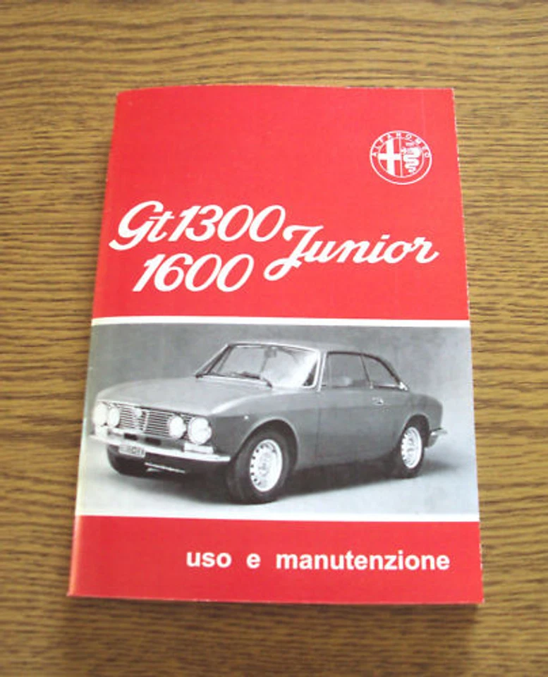 Uso e manutenzione Alfa Romeo GT 1300 1600 Owner's manual Instruction Book- - Immagine 1 di 1