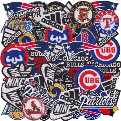 Wholesale Lot Sport Football Baseball Basketball Sew Iron on Embroidered Patch - Image 1 of 4