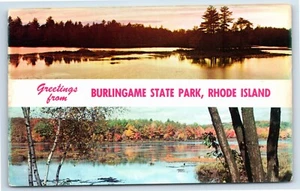 Postal de saludos desde Burlingame State Park en Rhode Island - Imagen 1 de 2