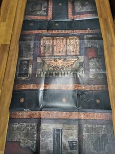 Warhammer 40K Miniatura Mappa Gioco Doppia Faccia 43" X 22" - Foto 1 di 12