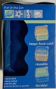 Contenedores de almacenamiento congelado Fun In The Sun E-Z NUEVOS de stock antiguo mantener los alimentos fríos - Imagen 1 de 6