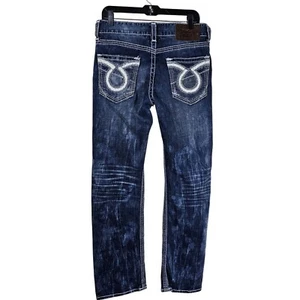 Big Star Mens Western Pioneer Faded Jeans Sz 31R Embroidered Pockets Straight - Picture 1 of 15