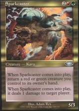 MTG magic cards 2x x2 Light Play, English Sparkcaster Planeshift
