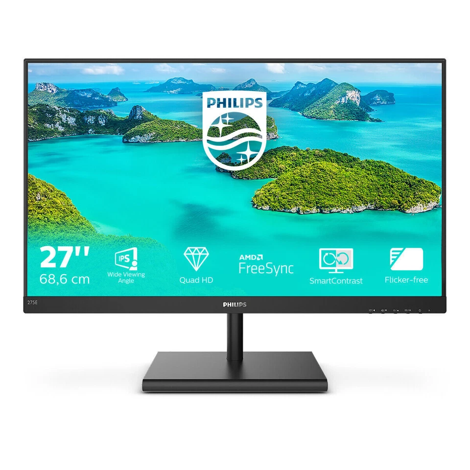 Philips 275E1S/00 27" Breitbild LED Monitor - Schwarz