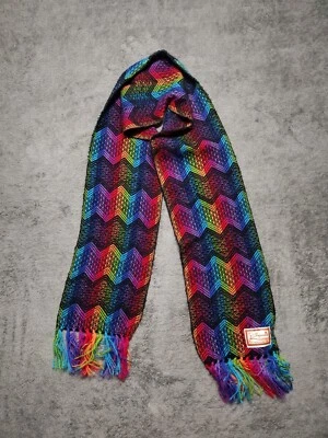 Figueroa Alpaca Scarf Made in Peru Colorful Vibrant Excellent Knit - Image 1 of 4