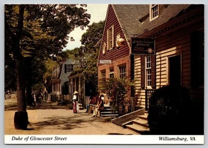 Postal Duque de Gloucester Street Colonial Williamsburg Virginia - Fred Miller - Imagen 1 de 2