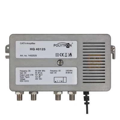 Polytron Hausanschlussverstärker Kabel Fernsehen TV Verstärker 40dB  Rückkanal - Bild 1 von 3