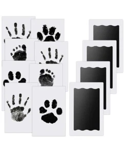 4 pcs Baby Abdruck Set Nabance Baby Handabdruck und Fußabdruck Clean Touch - Bild 1 von 8
