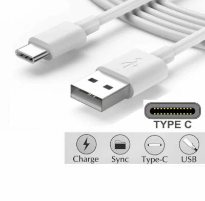 5x USB Cable Type C Fast Charger For Samsung Galaxy A12 A13 A32 A52 A03s A02s - Image 1 of 4