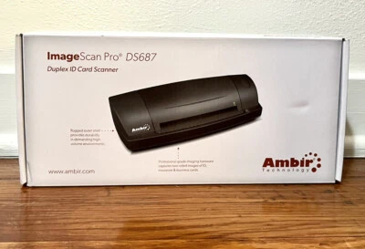 Ambir ImageScan Pro DS687-A3P Duplex A6 ID Card Scanner For Athena - Image 1 of 4