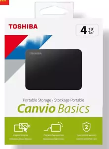 Toshiba Canvio Basics 4TB Portable External Hard Drive USB 3.0 for PC Xbox PS4 - Picture 1 of 1