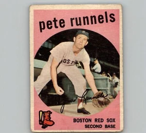 1959 Topps Baseball # 370 Pete Runnels Red Sox - Bild 1 von 2