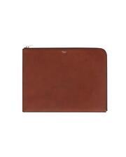 Pre Loved Mulberry Tan Leather Tech Pouch with  Signature  -  Clutch Bags  -