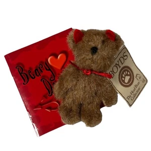 Peluche Diabólico Boyds Bear Tiny Beary de Colección + Folleto Halloween Head Bean 2003 - Imagen 1 de 3