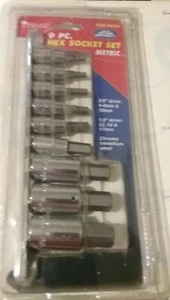 PITTSBURGH Metr. Hx Sckt St, 3/8" (4-8 & 10mm) & 1/2" (12, 14 & 17mm), SKU93193 - Bild 1 von 4