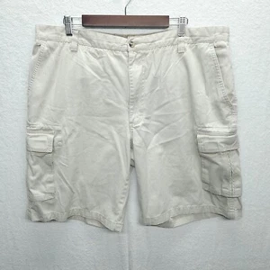 Boca Classics Cargo Shorts Mens 42 White Cotton Hiking Outdoor Utility Gorpcore - Picture 1 of 7